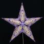 Preview: Ganesha lila - Foldable glowing star, paper poinsettia with 5 points, 60 cm
